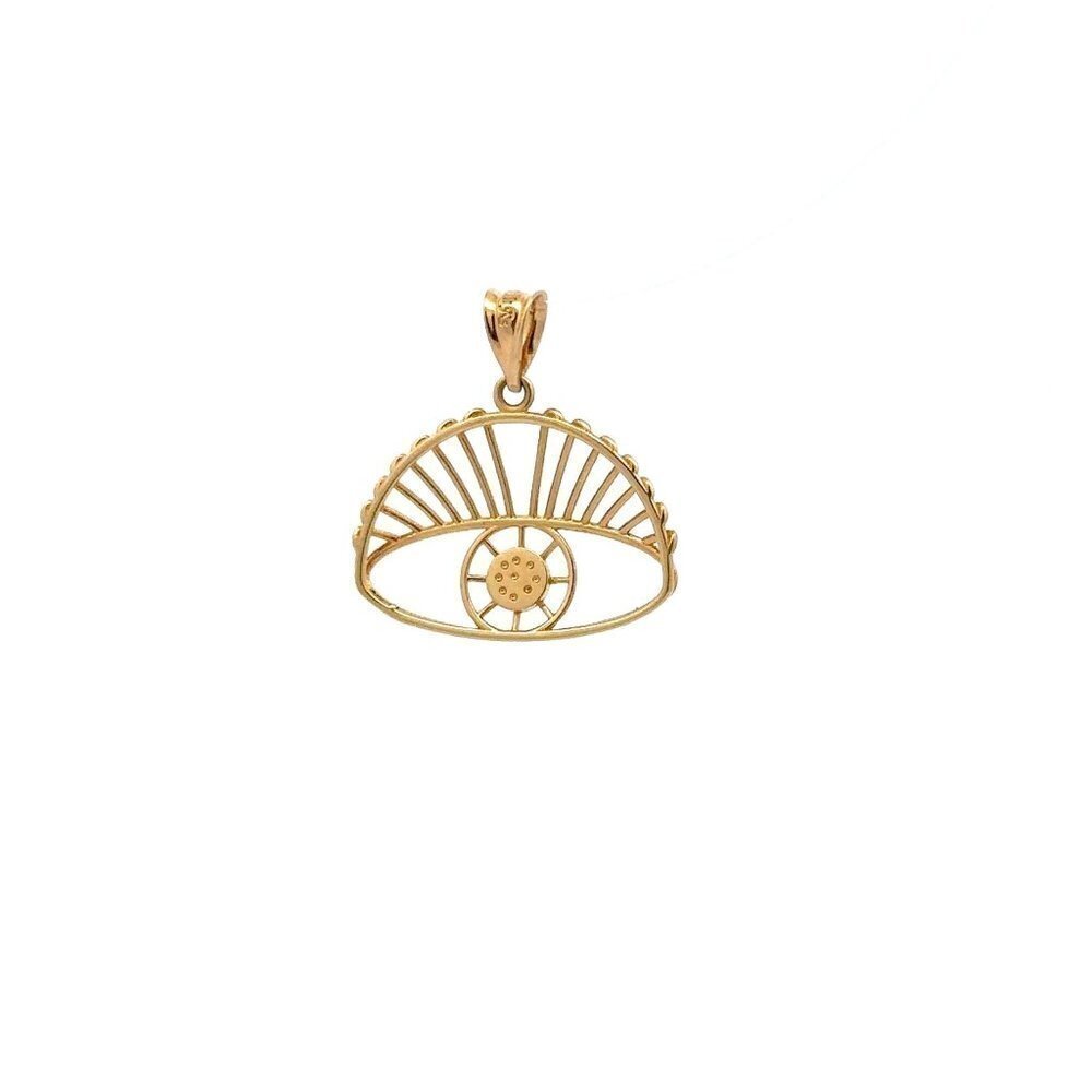 18K Gold Pendant Evil Eye - Picture 2 of 11